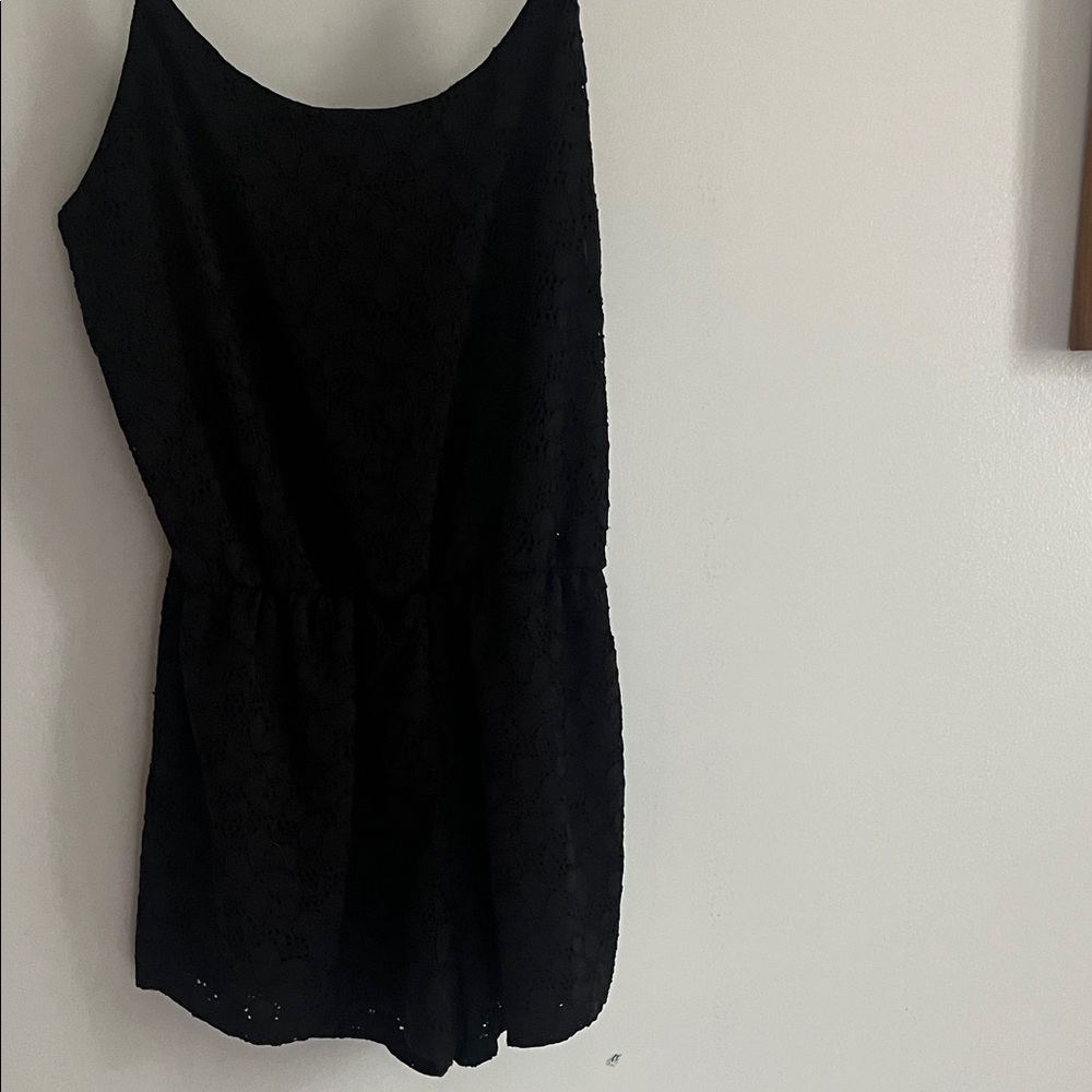 Elegant Black Lace Women’s Romper